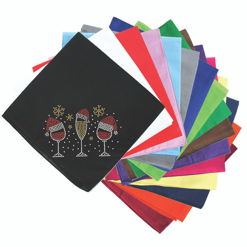 Christmas Wine Glasses - Bandana