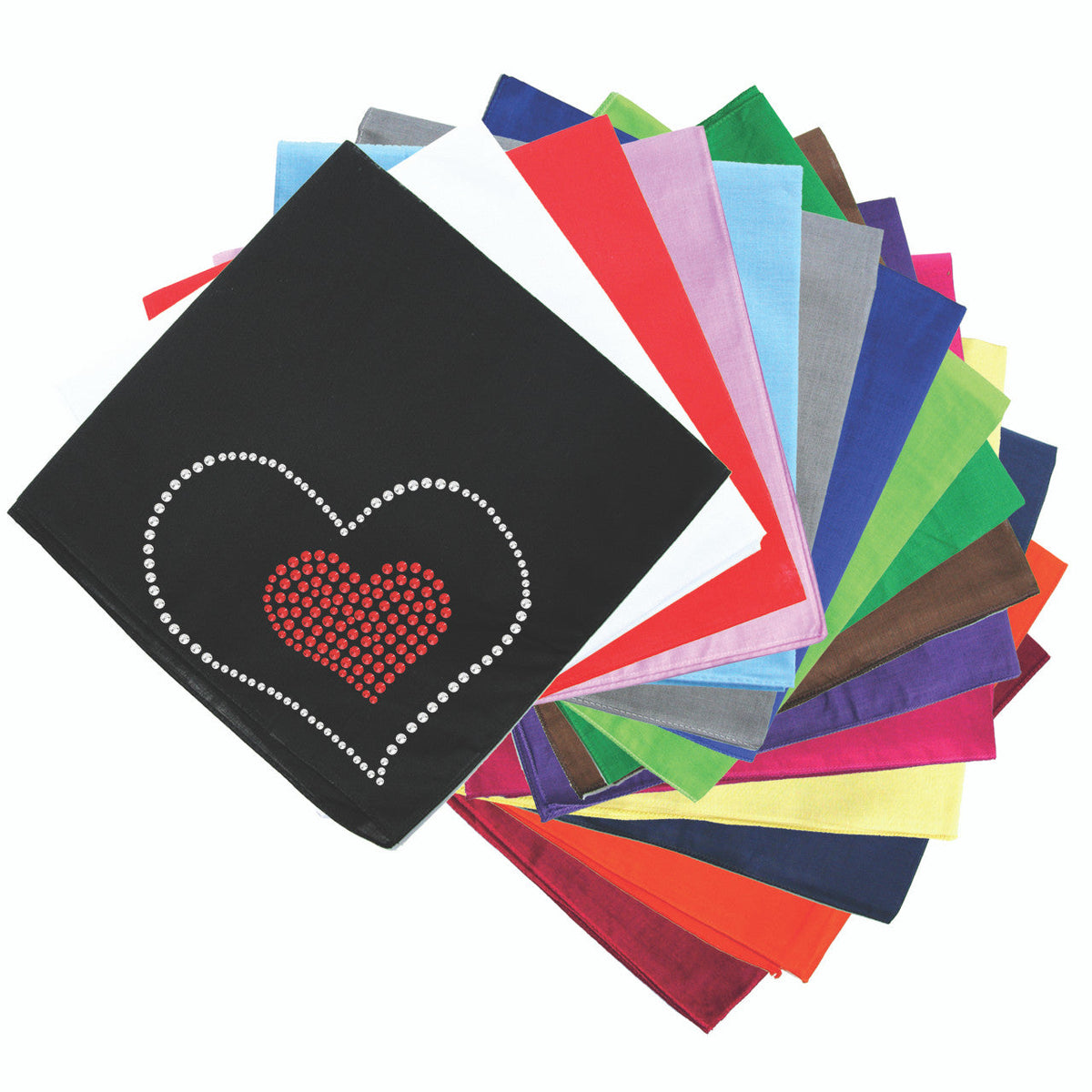 Red Heart inside Heart Bandanna