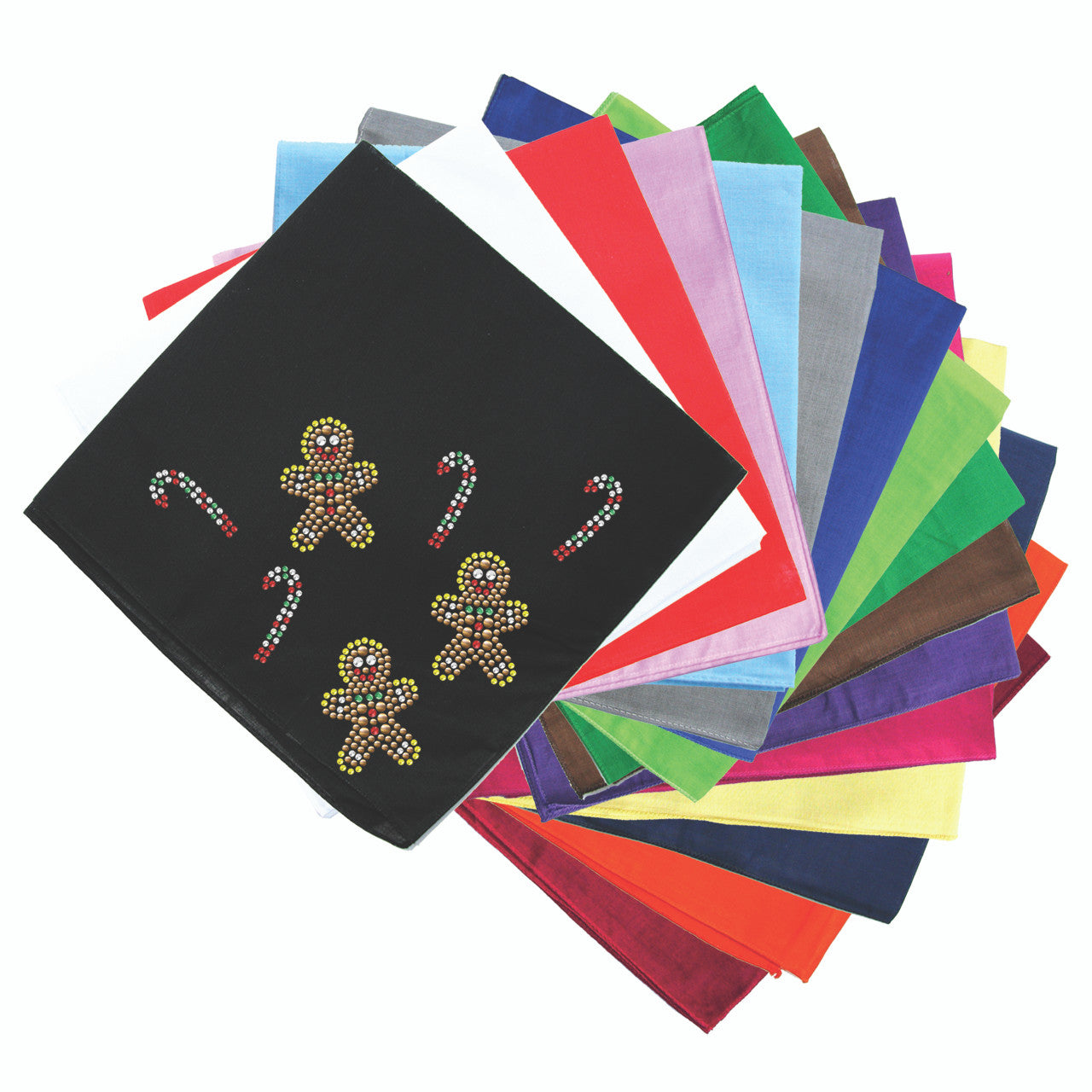 Gingerbread Men & Candy Canes - Bandana