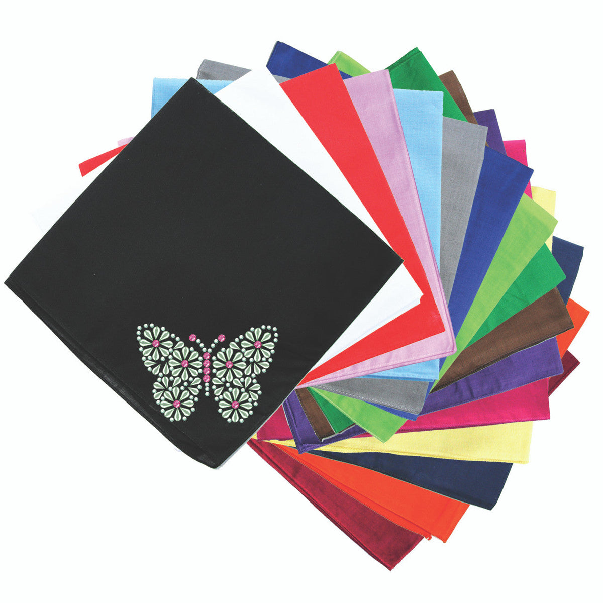 Green Nailhead Butterfly - Bandannas