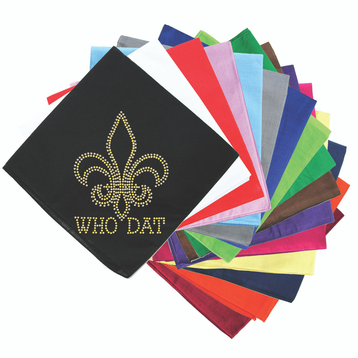 Fleur de Lis with Who Dat - Bandanna