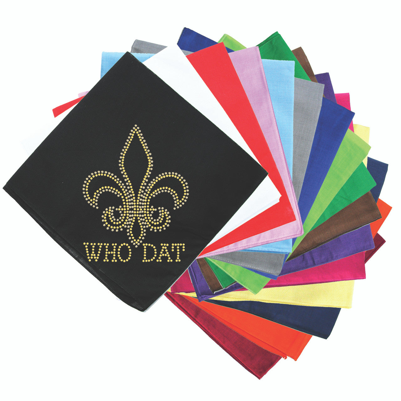 Fleur de Lis with Who Dat - Bandanna