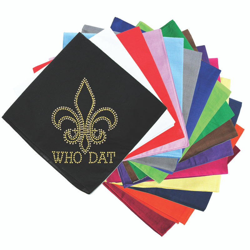 Fleur de Lis with Who Dat - Bandanna