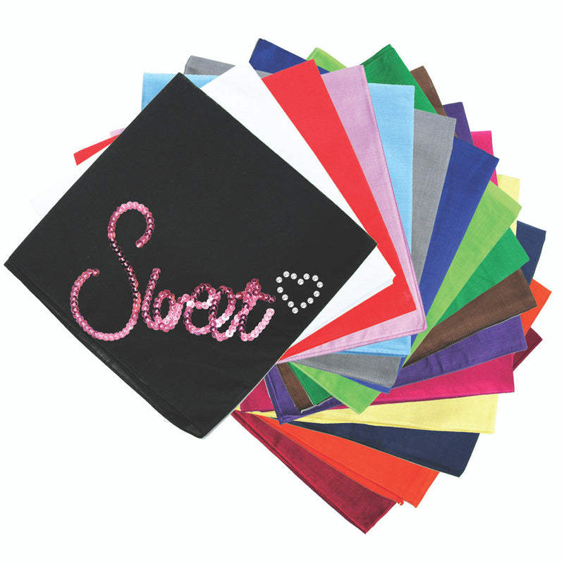 Sweet (Pink Sequins) Bandanna