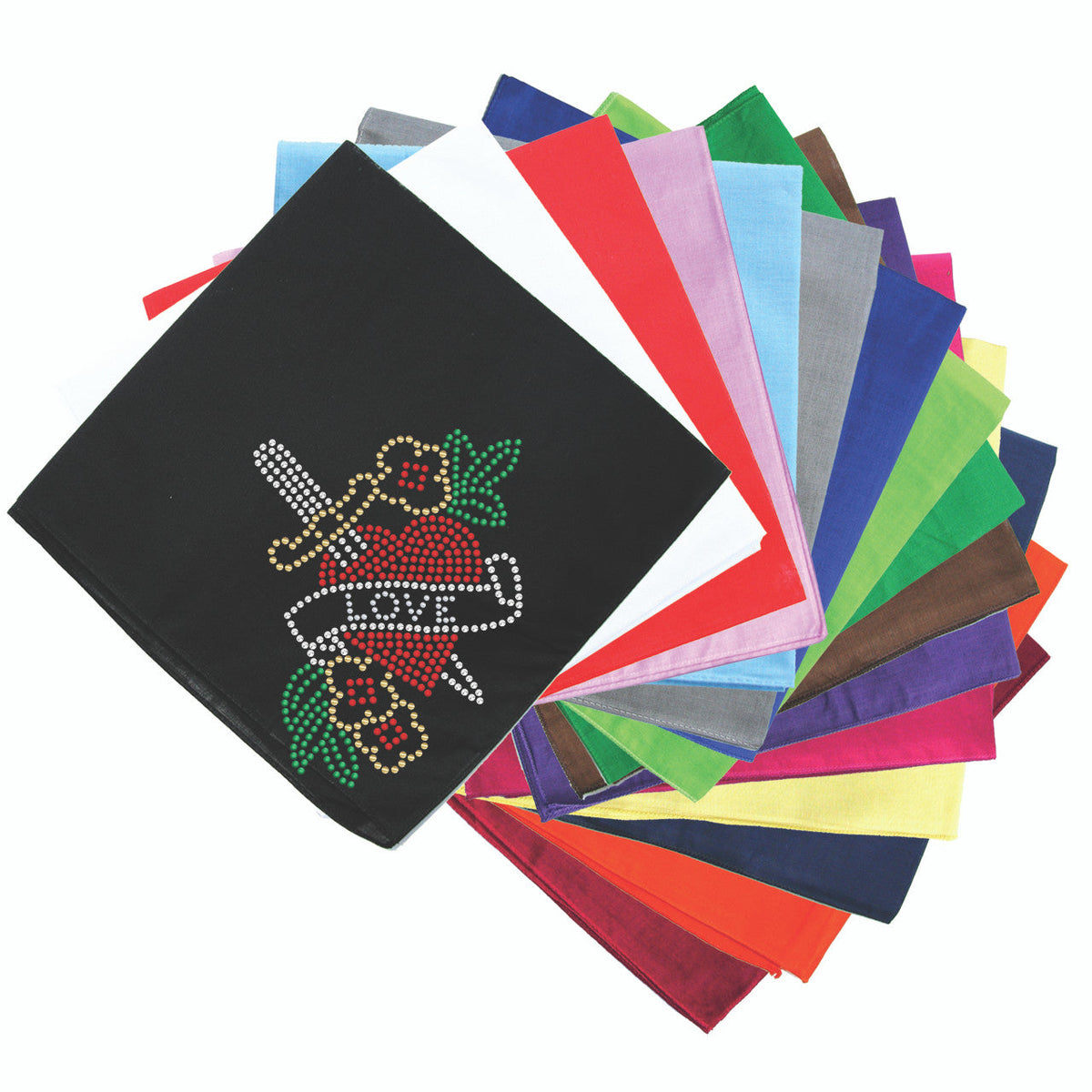 Tattoo Heart with Sword Bandanna