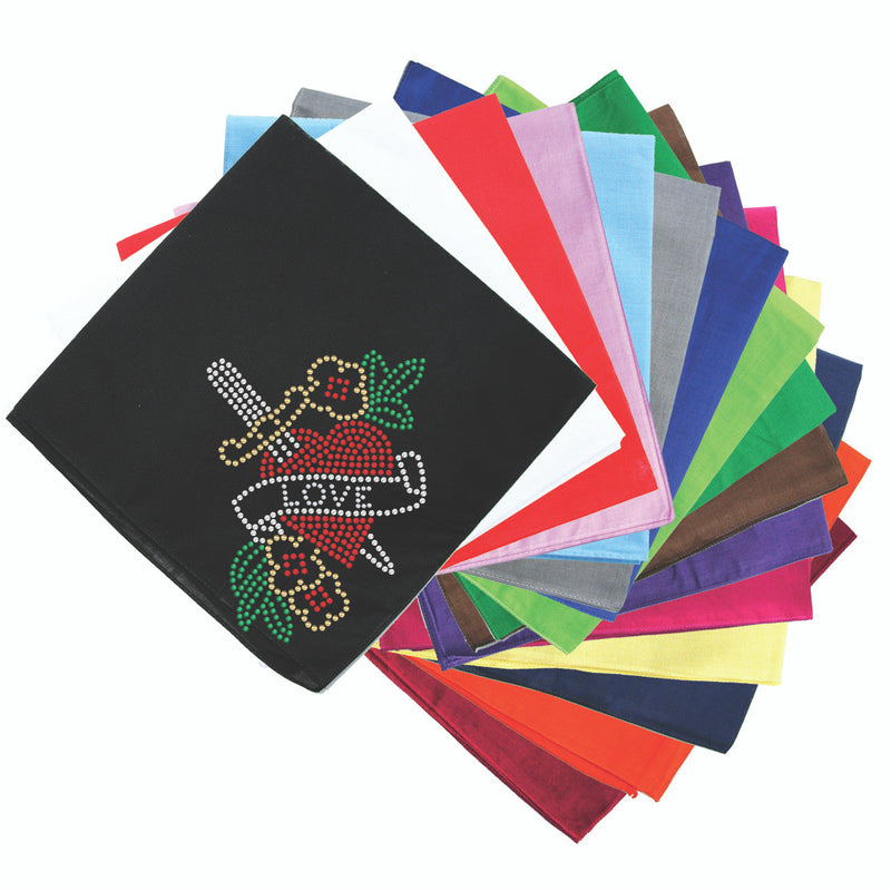 Tattoo Heart with Sword Bandanna