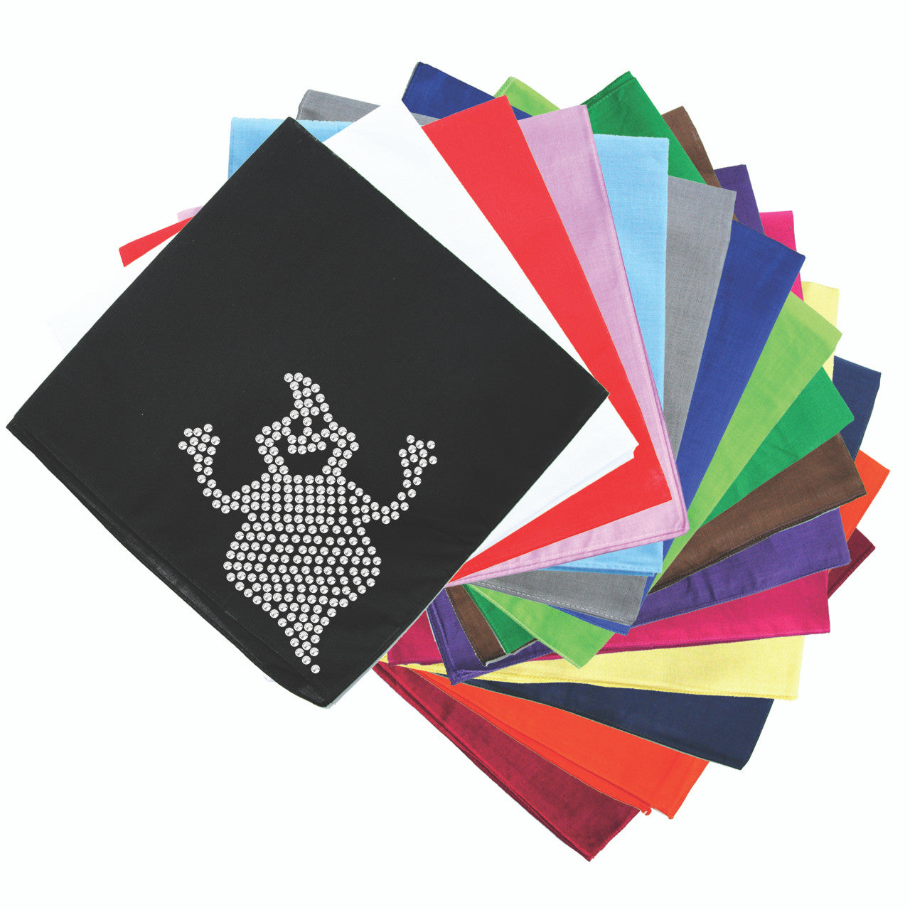 Fat Rhinestone Ghost Bandanna