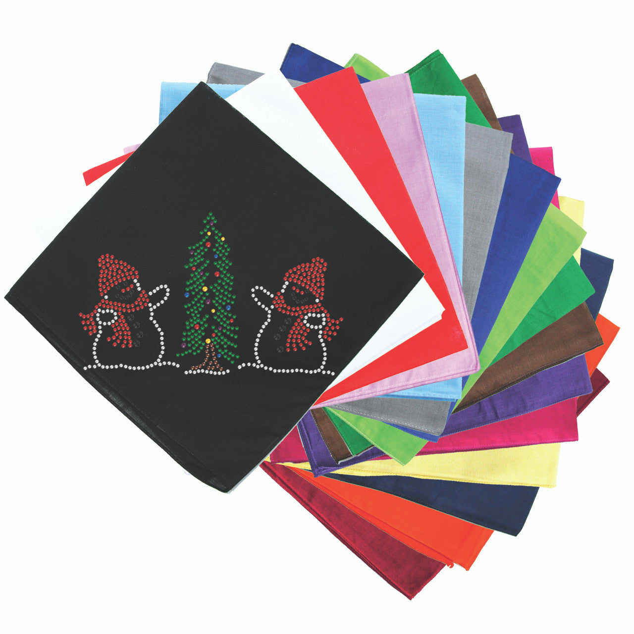 Two Snowmen in Trees - Bandana
