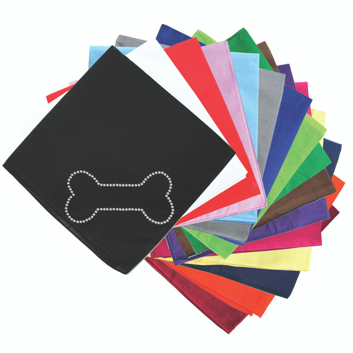 Bone (Rhinestuds) bandana