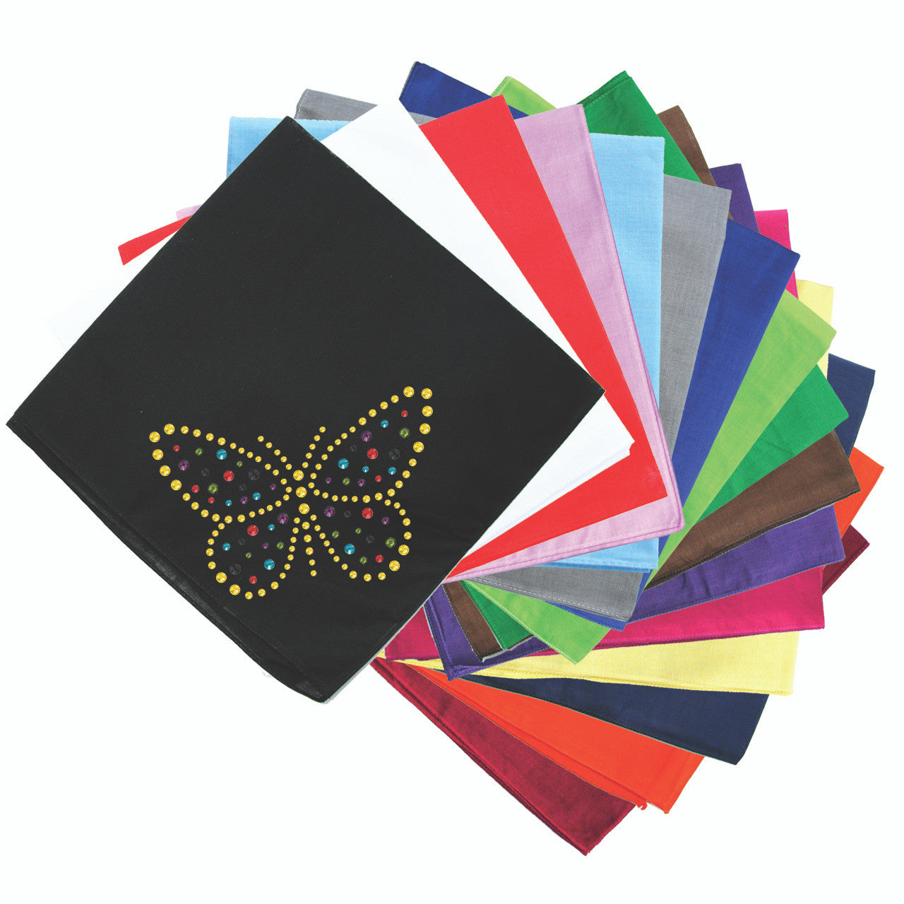 Yellow Dotted Butterfly - Bandanna