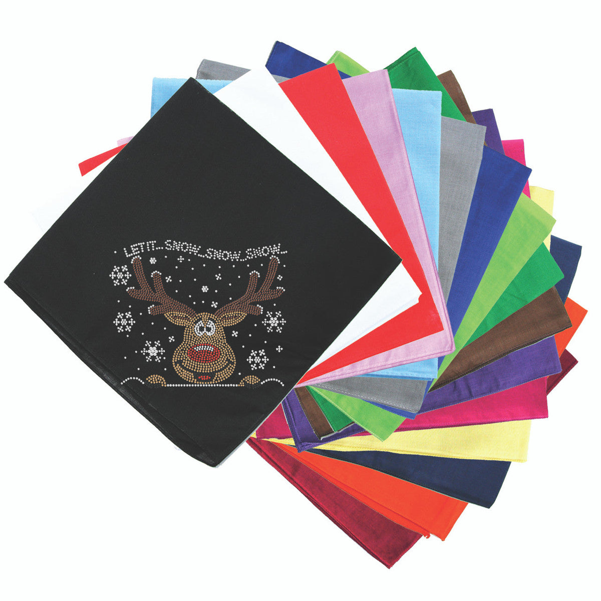 Let it Snow - Red Nose Reindeer - Bandana