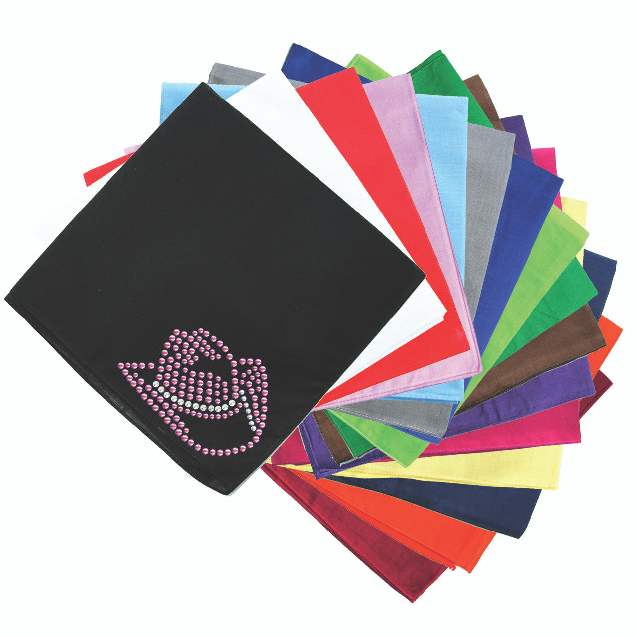 Hat (Austrian crystal Pink Cowgirl) - bandana