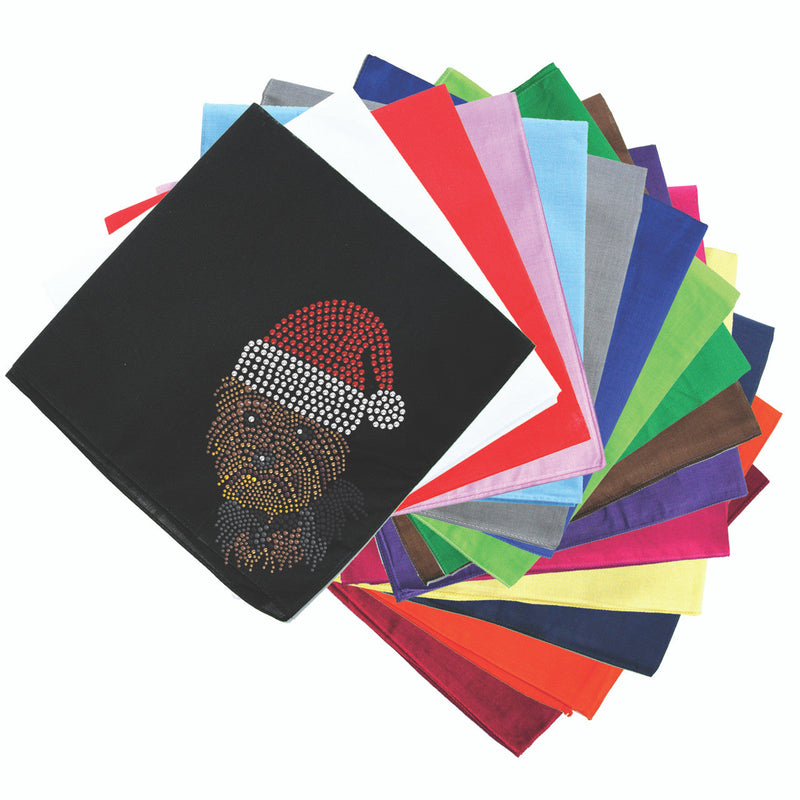 Yorkie Face 1 with Santa Hat - Bandana