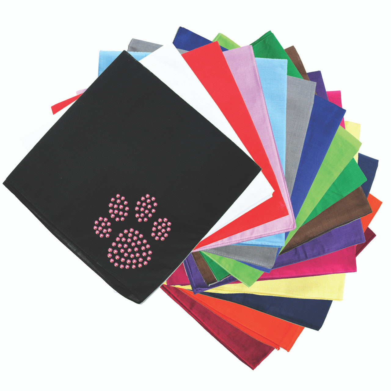Paw (Pink Rhinestuds) bandana