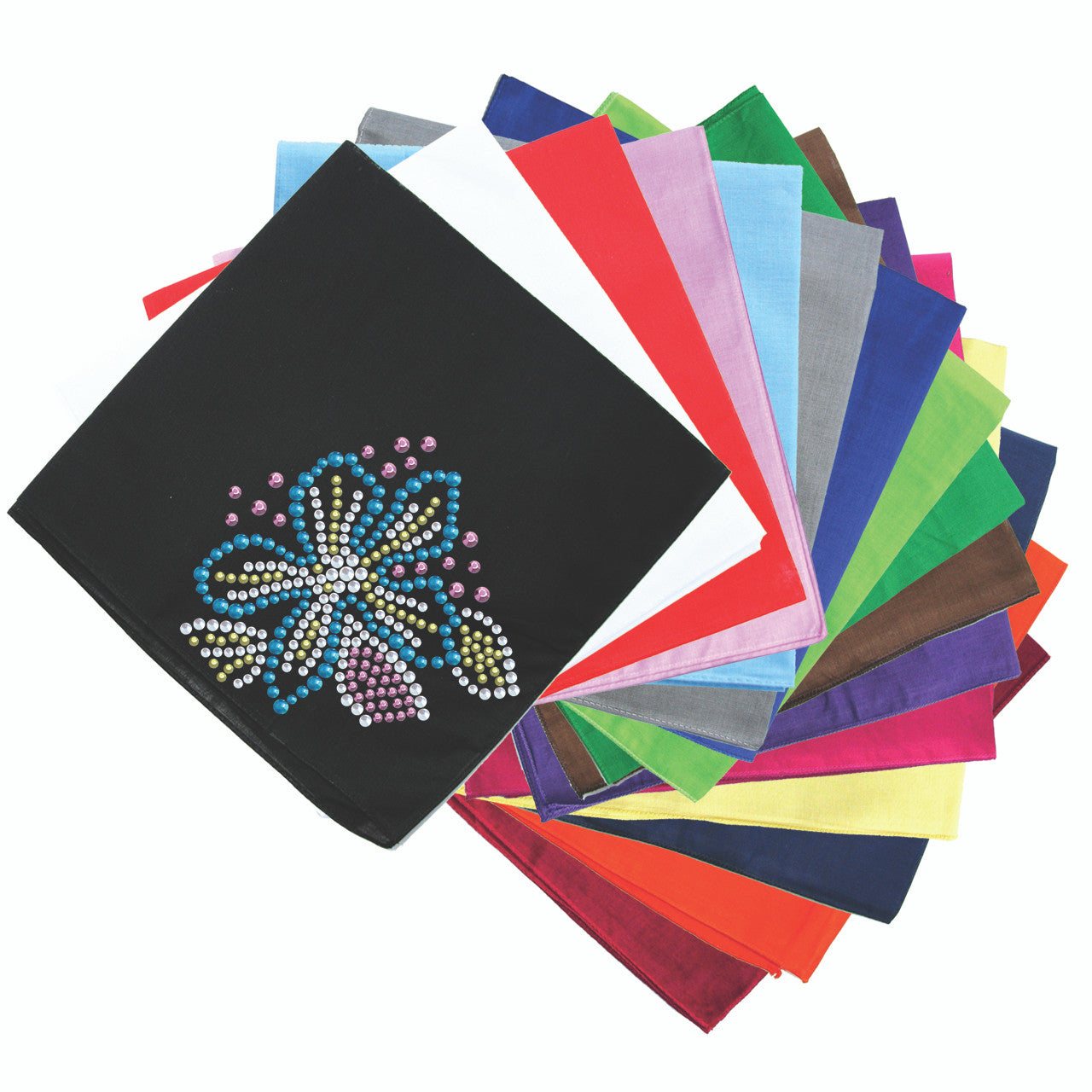 Turquoise Flower - Bandanna