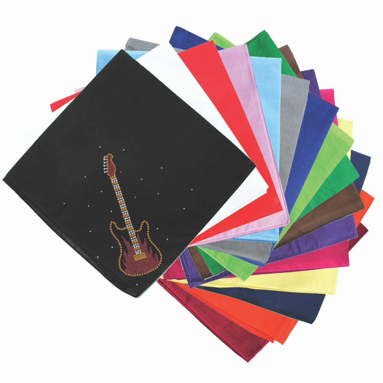 Guitar (Red & Gold) - Bandanna