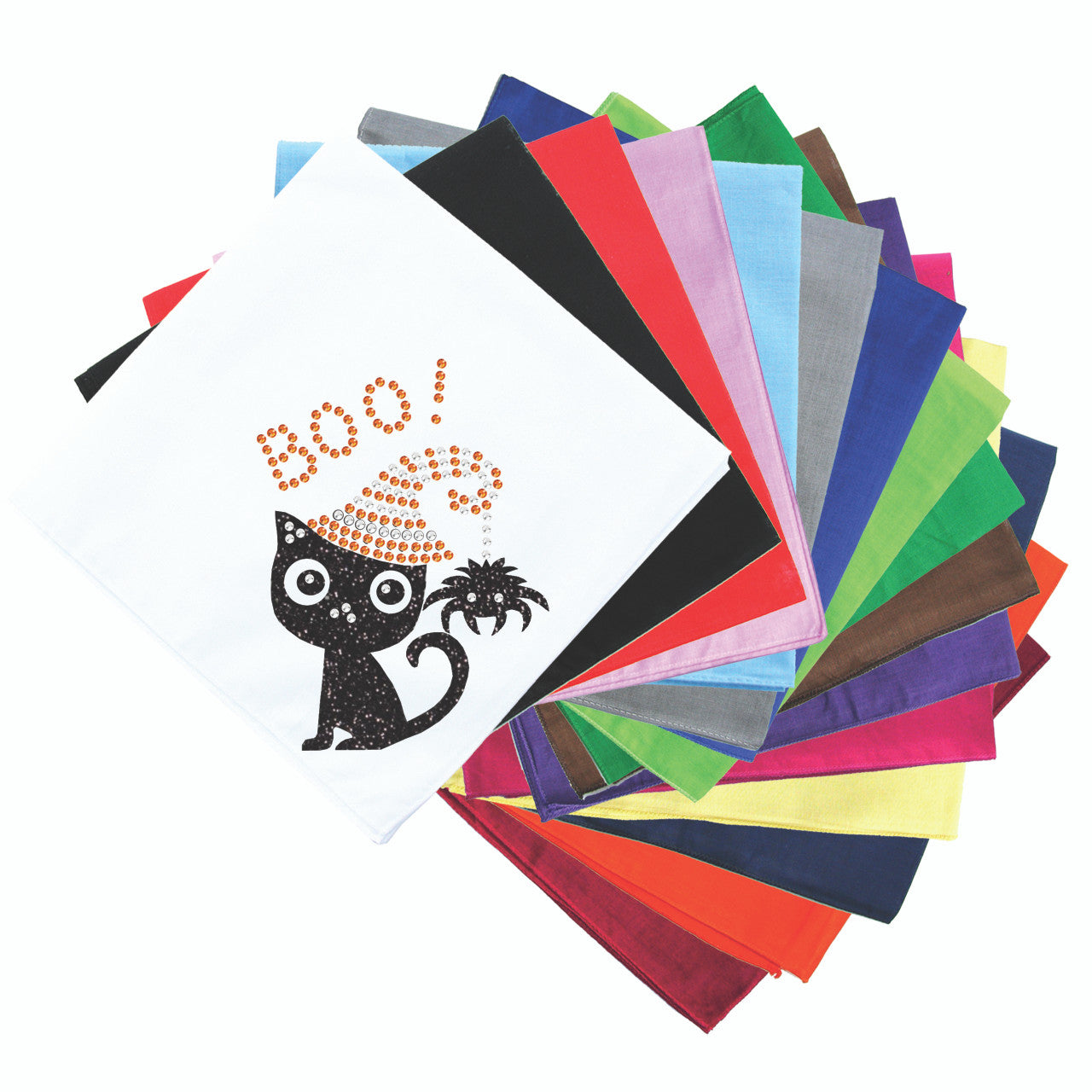 Cat with Spider Hat Bandanna