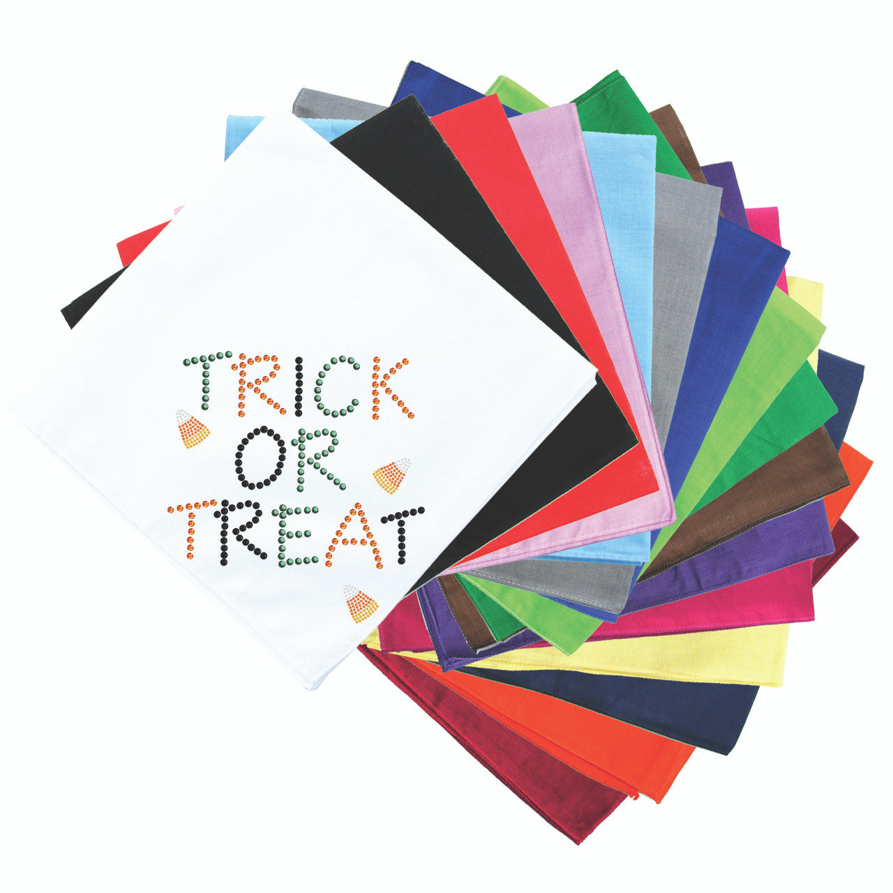 Trick or Treat with Candy Corn Bandanna