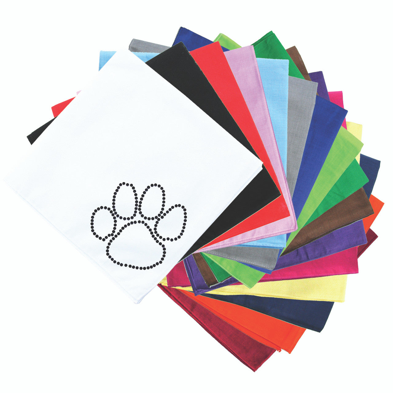 Paw (Black Nailheads) bandana