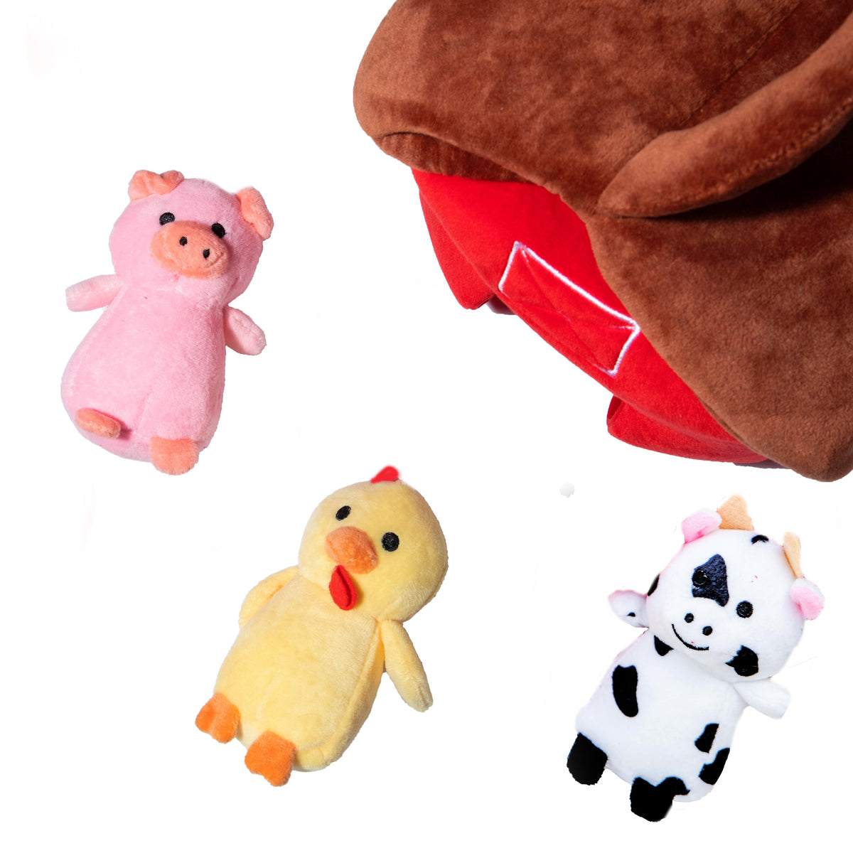 Glow Pups: Barnyard Hide and Seek Plush Dog Toy Set