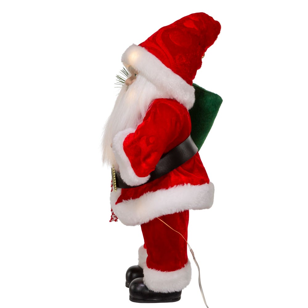 Kurt Adler 12-Inch Battery-Operated LED Lighted Santa