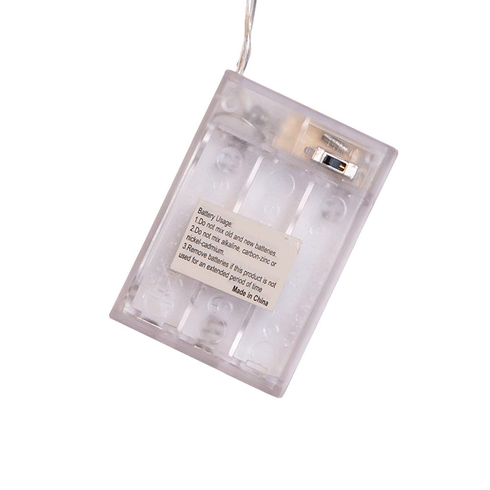 Kurt Adler 32.8-Foot Battery-Operated Iridescent Tinsel Garland with 100 Multi-Colored Lights