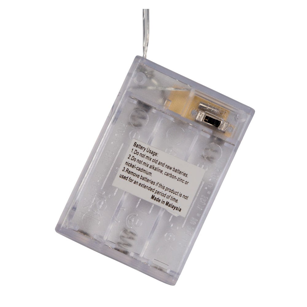 Kurt Adler 84-Light 7-Drop Battery-Operated Cannabis Cartoon Light Set