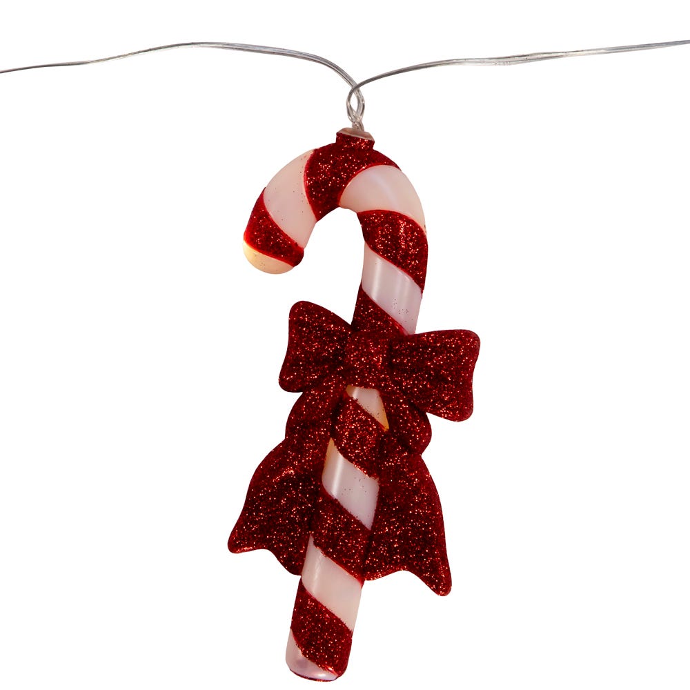 Kurt Adler 30-Light 5 Piece Battery-Operated Candy Canes Light Set