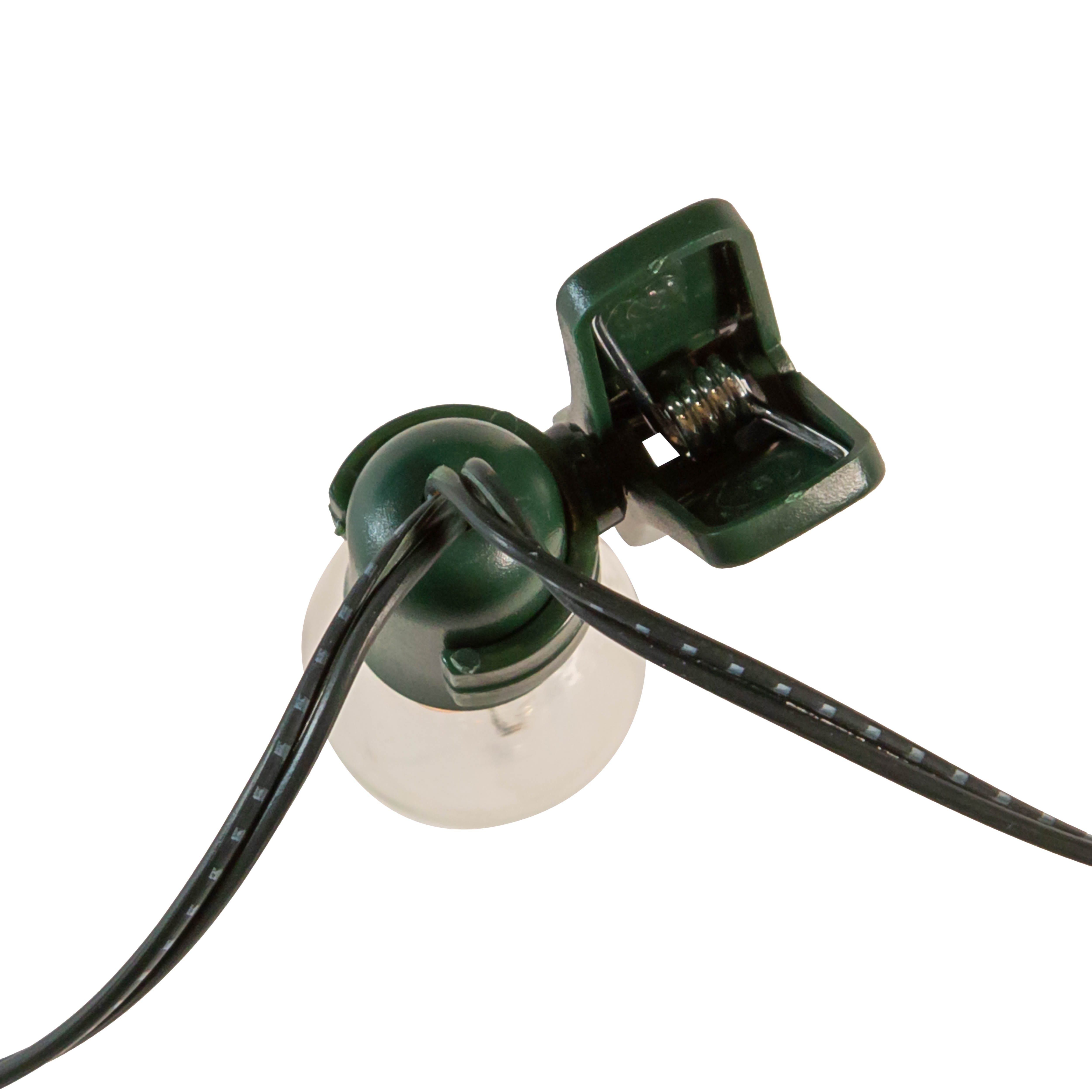 Kurt Adler Battery-Operated 7-Light Flicker Flame Light Set with Clips