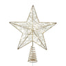 Kurt Adler 11.8-Inch Battery Operated 5-Point Metal Star Tree Topper