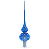 Silver Web on Blue Glass Tree Topper