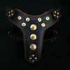 Bestia Dog Gear Genuine Leather Dog Harness - Black/M
