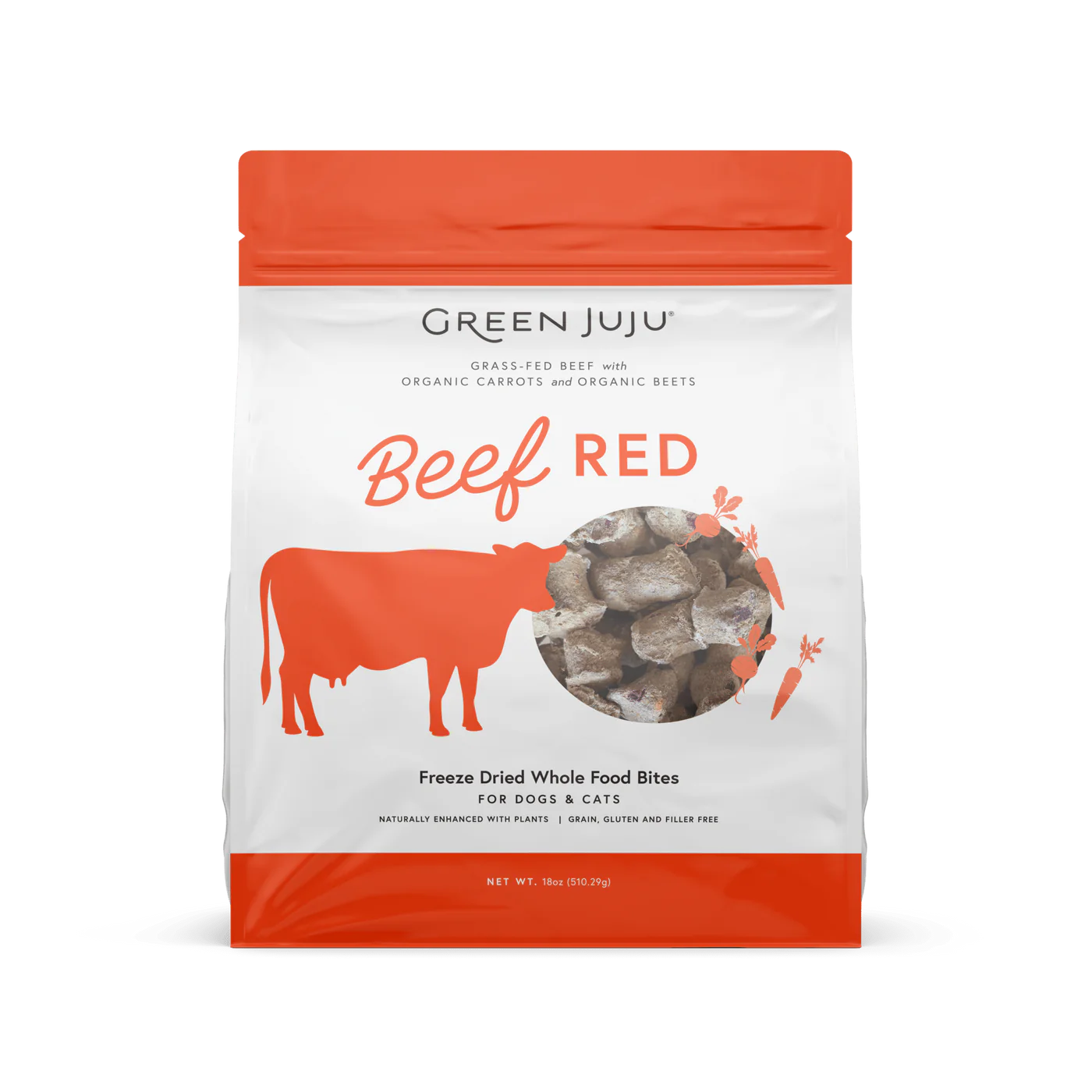 Green Juju Freeze Dried Beef Red Whole Food Bites (18OZ)