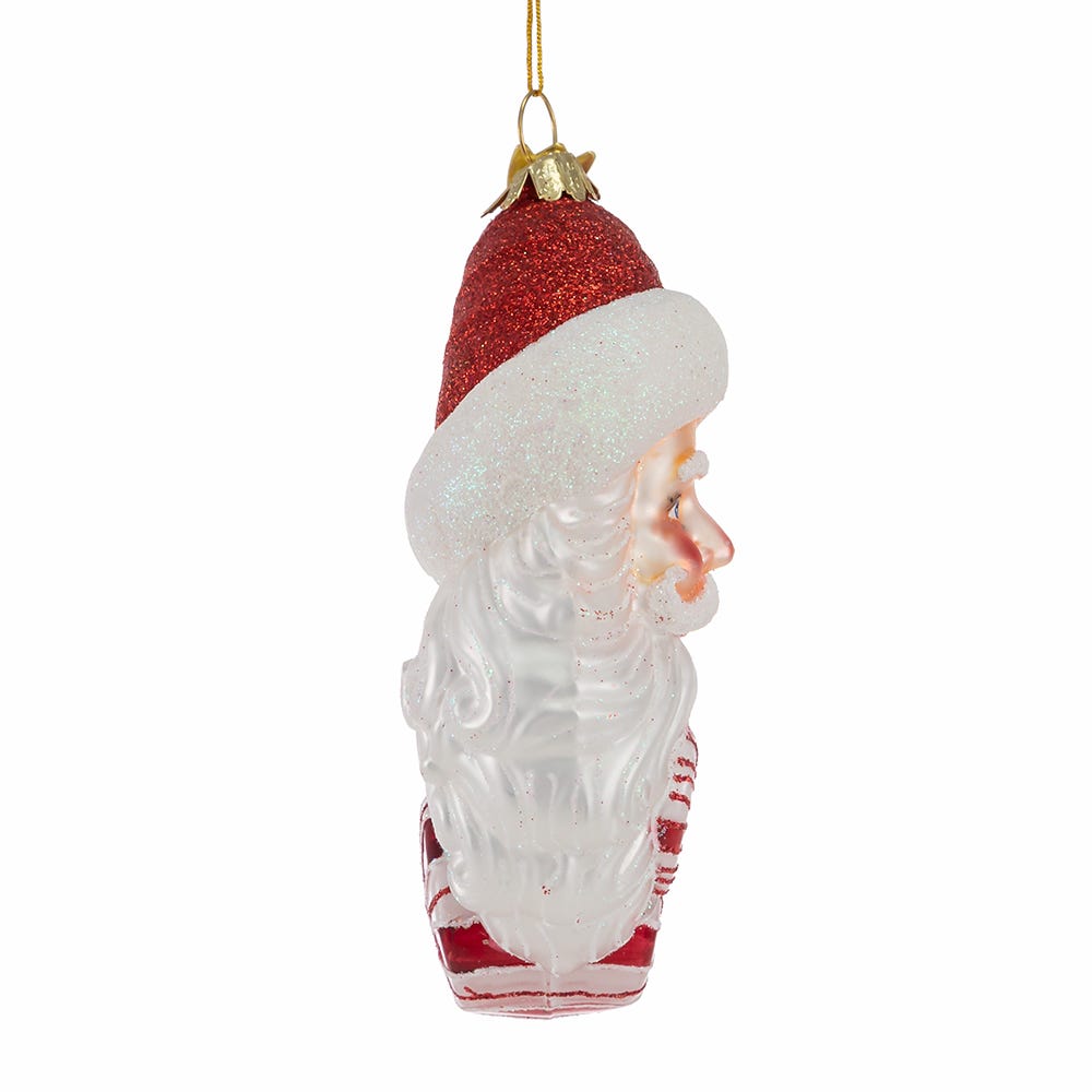 Kurt Adler 7-Inch Bellisimo Santa Candy Wreath Ornament