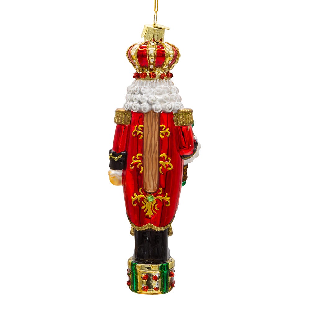 Kurt Adler 7-Inch Bellissimo Glass King Nutcracker Ornament