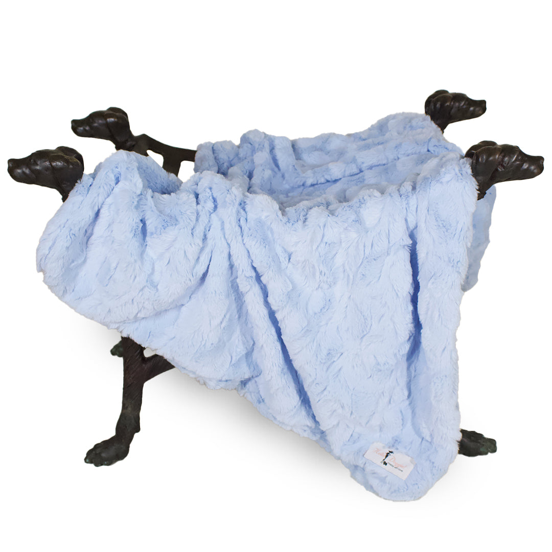 Hello Doggie Bella Baby Blue Dog Blanket