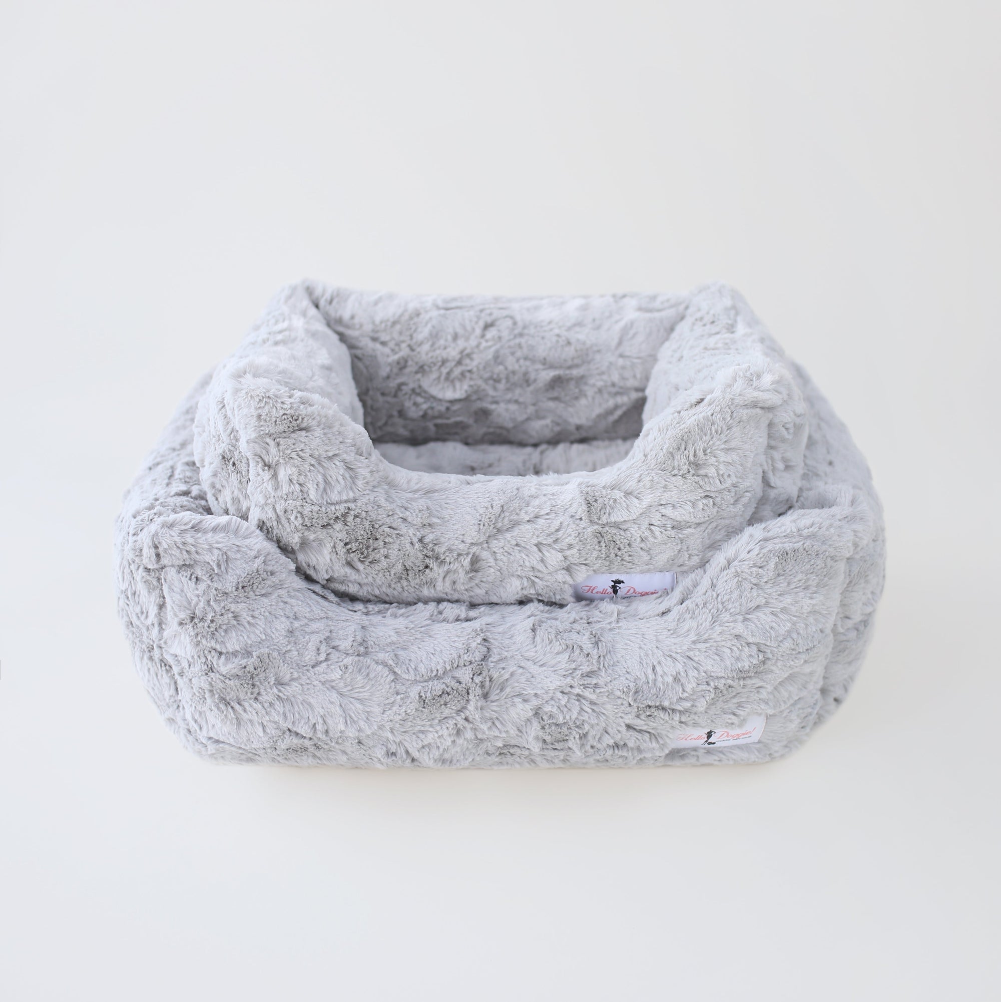 Hello Doggie Bella Faux Fur Baby Pink Dog Bed