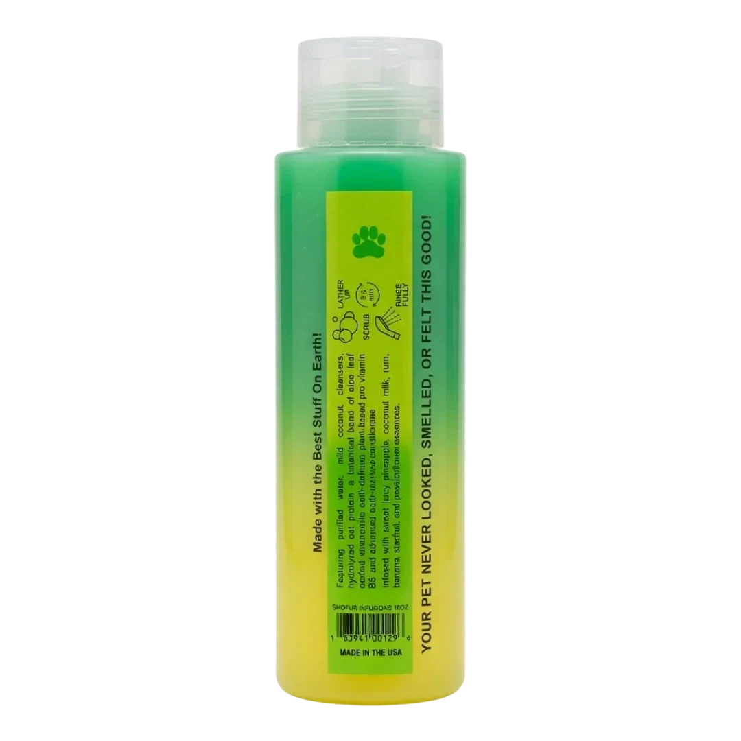 Best Shot Dog Shofur Infusions All-in-One Shampoo Carefree Pina Banana Tide 18oz