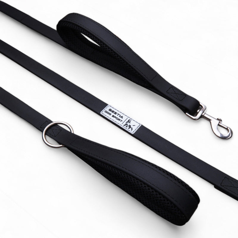 Bestia Dog Sport BESTIA DOG SPORT dual handle leash Nylon Black pet supplies