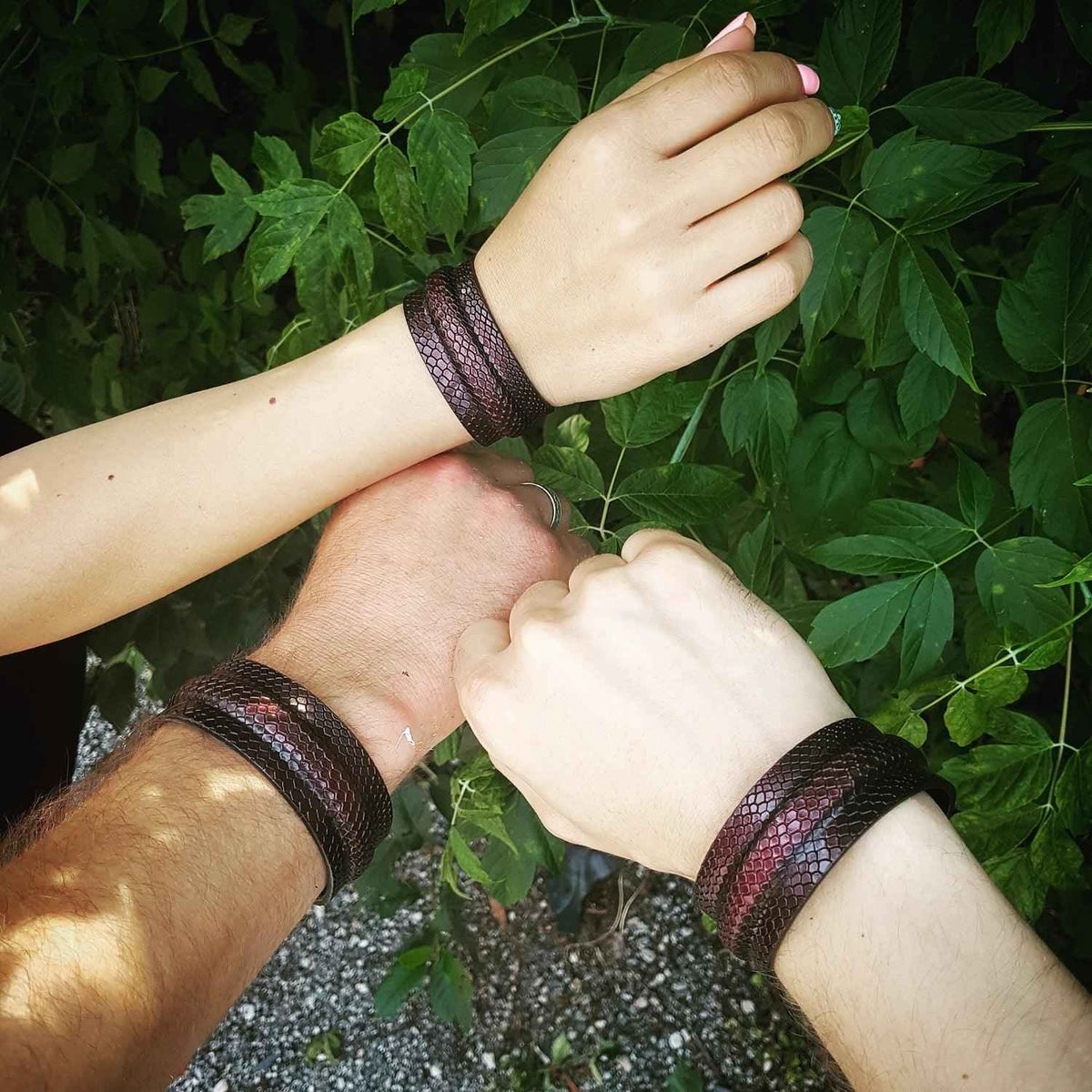 Bestia Cobra Leather Bracelet