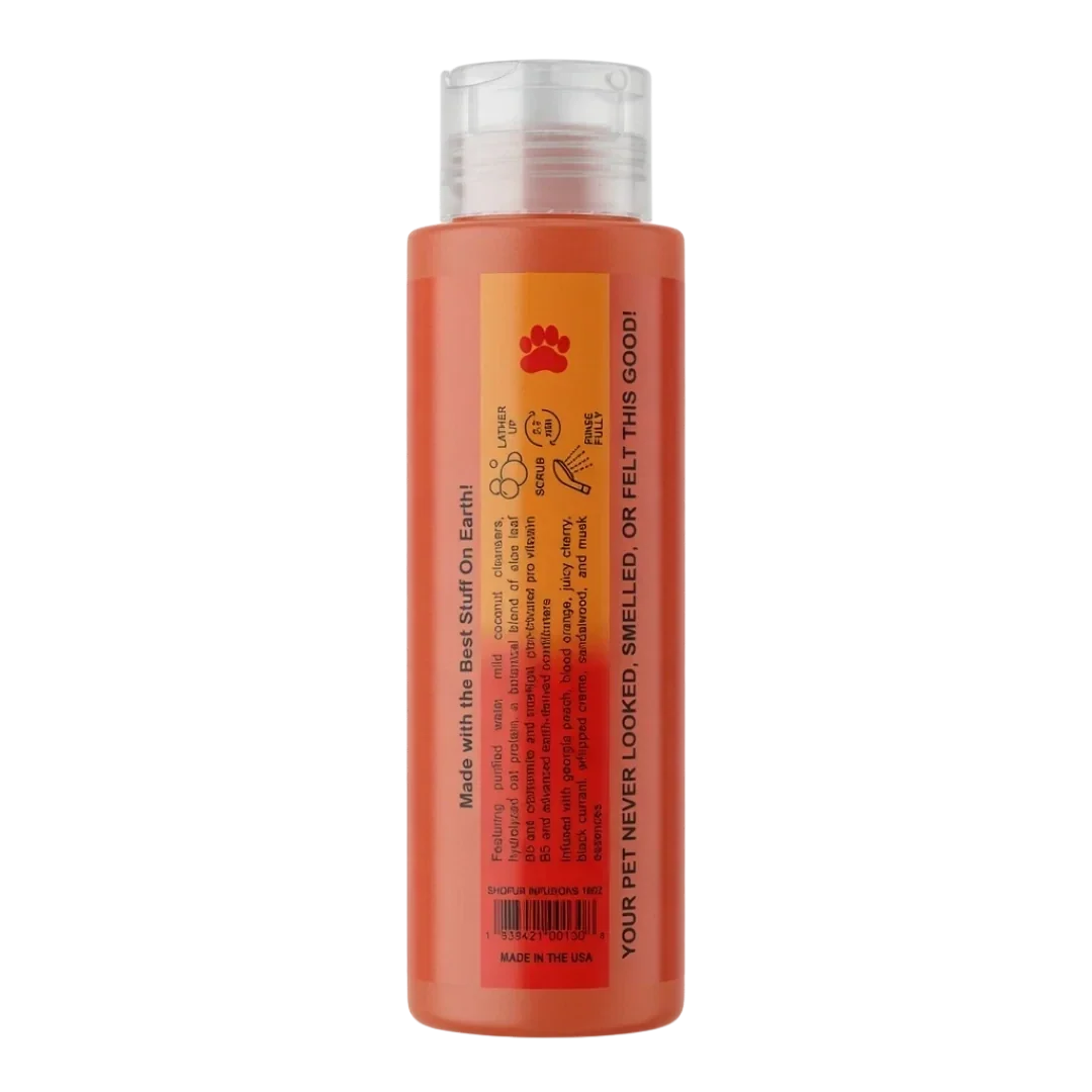 Best Shot Dog Shofur Infusions All-in-One Shampoo Peachy Clean Cherry Bubbles 18oz