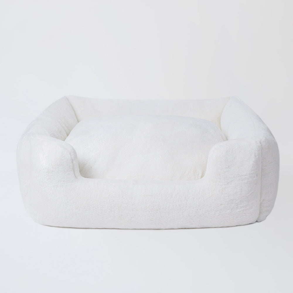 Hello Doggie Big Baby Faux Fur Ultra-Plush Natural Dog Bed