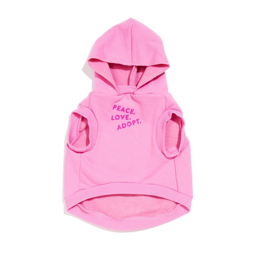 Big Full Heart Animal Hoodie, Candy Pink + Magenta