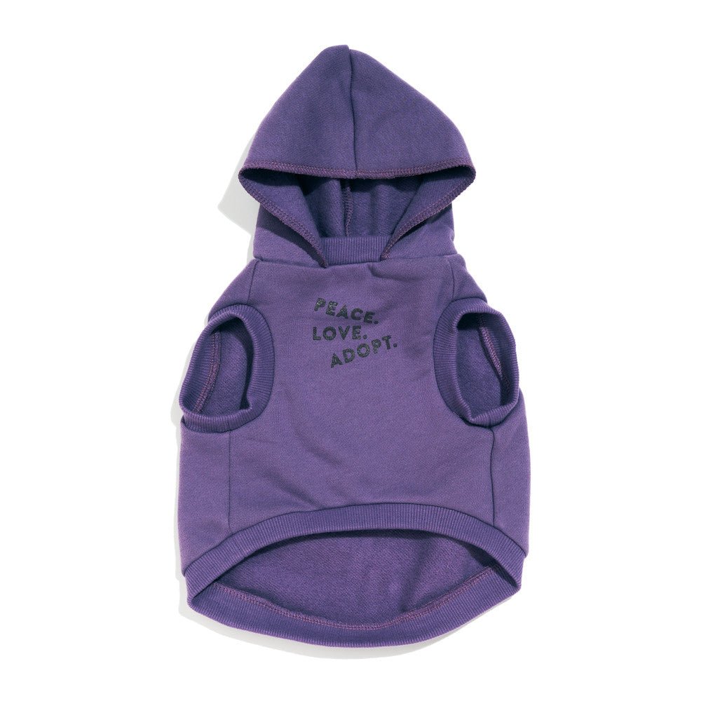 Big Full Heart Animal Hoodie, Purple + Plum