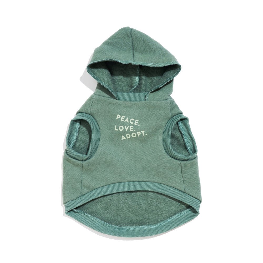 Big Full Heart Animal Hoodie, Sage + Mint