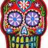 Red Sugar Skull  (L) - Patch