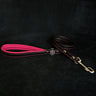 ''Bijou'' leather lead pink