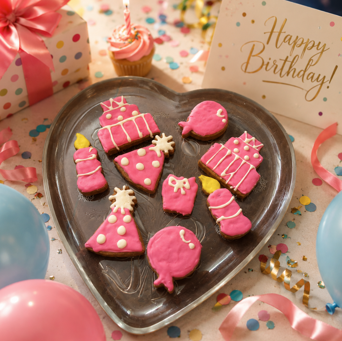 PAWsitively Organic Birthday Girl Dog Cookies