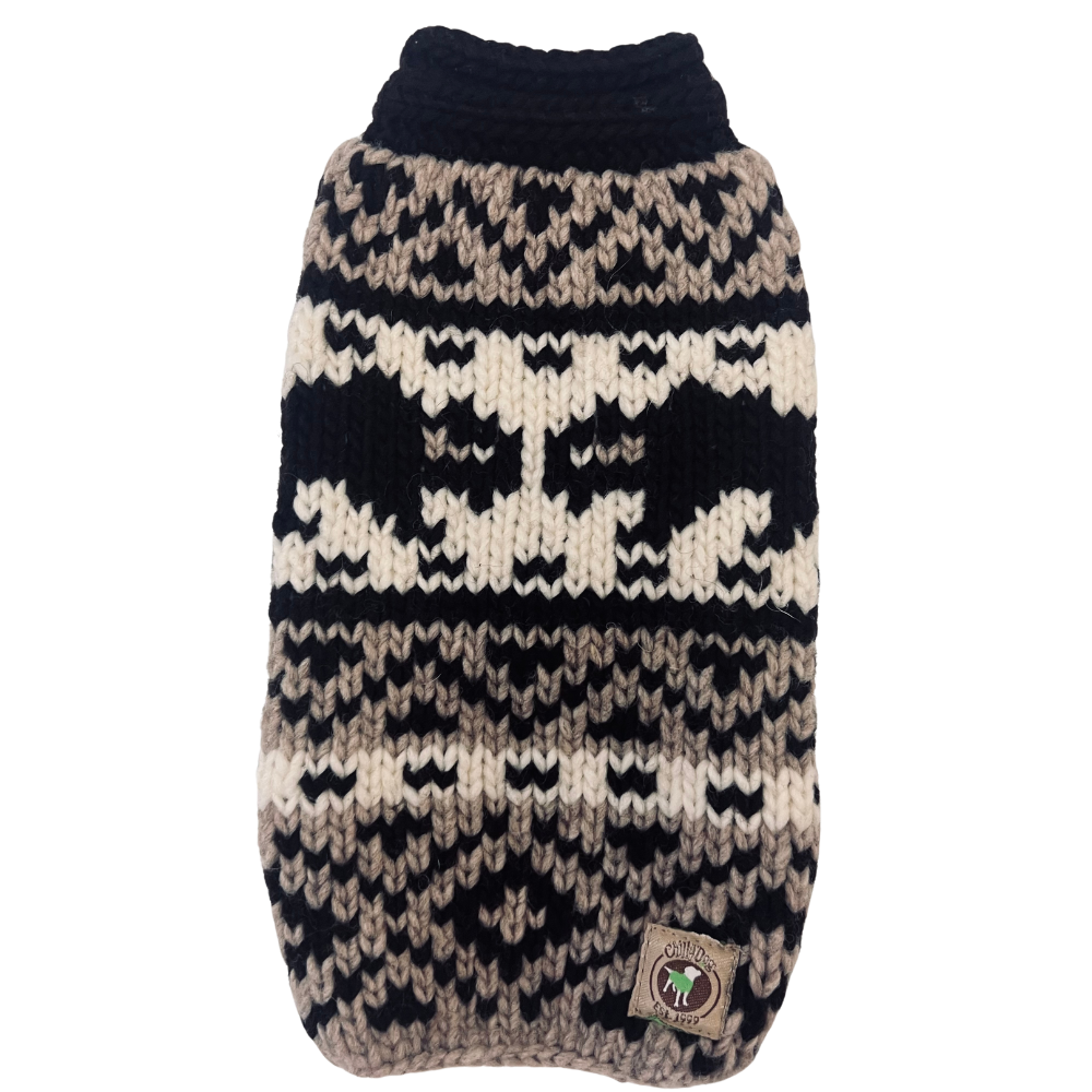 Chilly Dog Bison Wool Dog Sweater