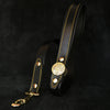 Bestia Dog Gear Genuine Leather Dog Collar - Black
